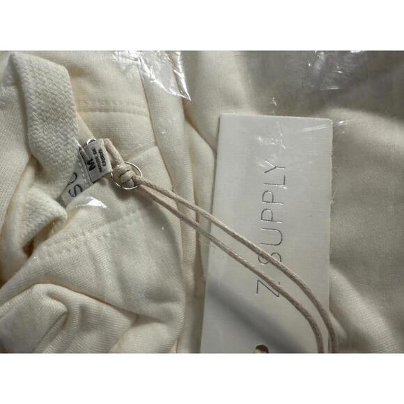 NWT Revolve by ZSupply Ruffle Hoodie Dress Cloud Dancer - Size M - Picture 6 of 6